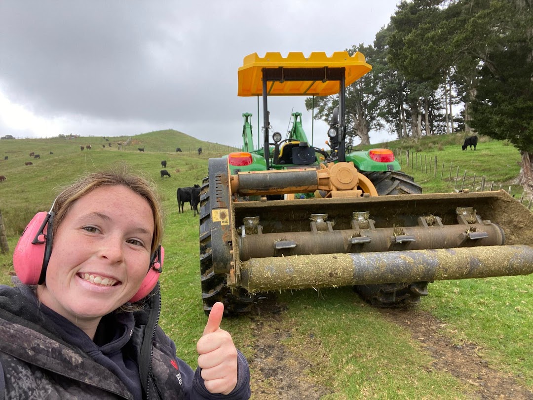 image of girl wtth tractor