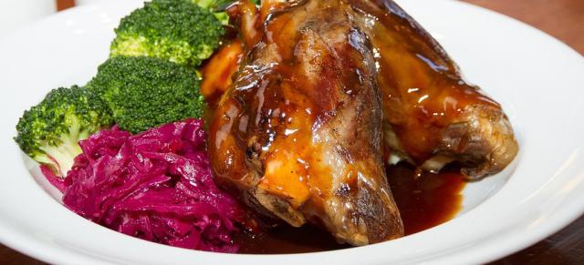 image of roast lamb shank