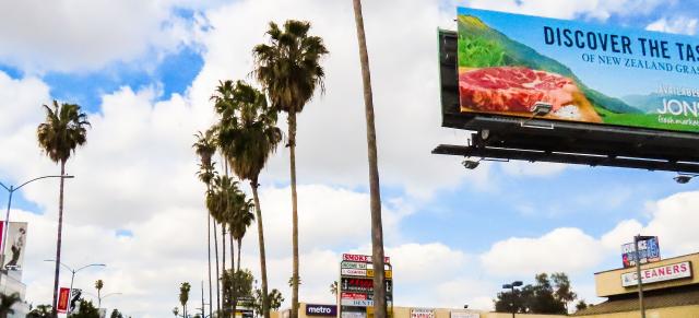 Taste Pure Nature banner in LA