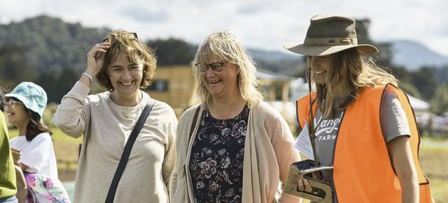 women at open farms day