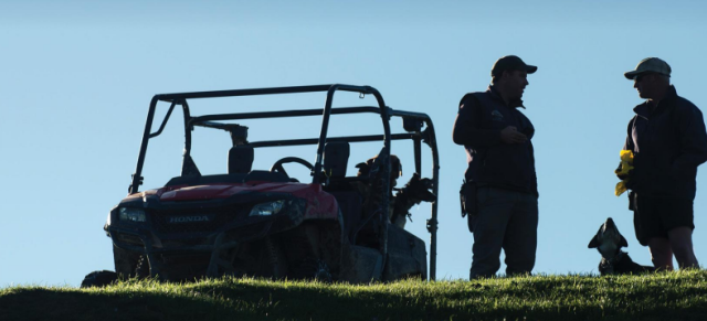 image of farmers and ute