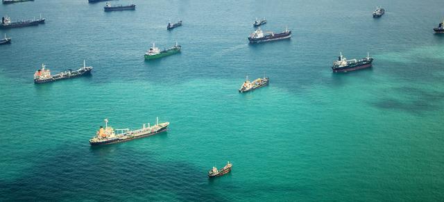 image of cargo ships on sea