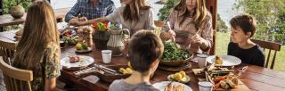 image of family eating meal 