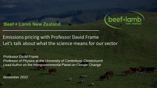 Emissions pricing with Professor David Frame