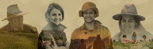 image of farmers montage style