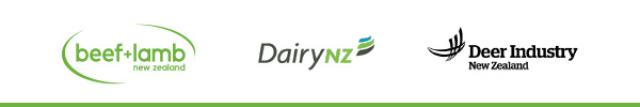 logo lock up for B+LNZ, DairyNZ and Deer Industry NZ