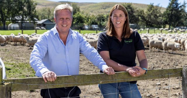 image of B+LNZ Chair Kate Acland and MP at farmgate